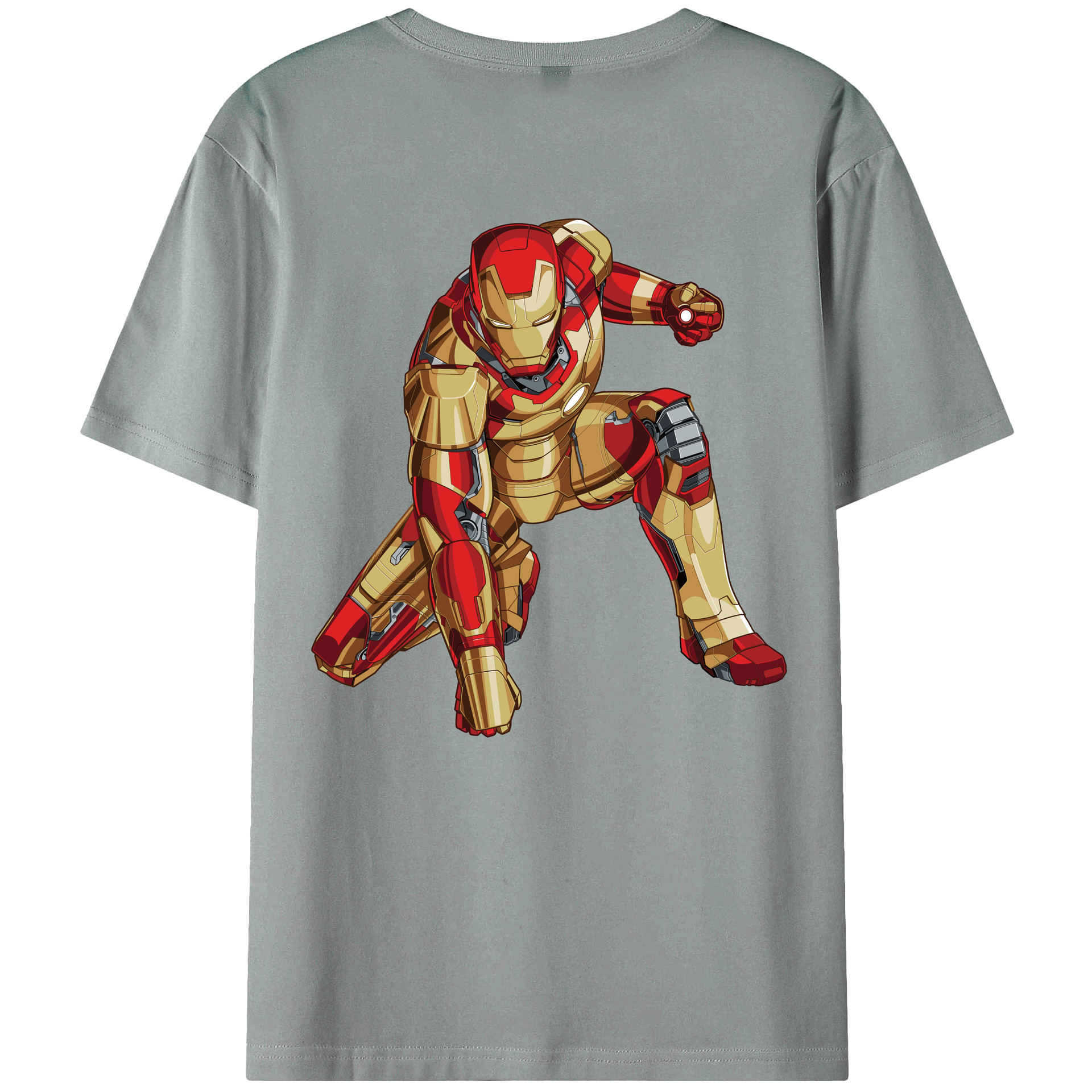 （画像用） アベンジャーズ The Avengers 綿100％ メンズ半袖Tシャツ（バックプリント） 通気性